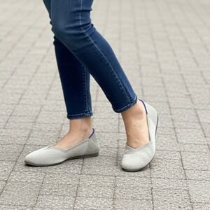 Rothy's The Point Women's Size 9 Flax Birdseye Pointed Toe Slip On Flats